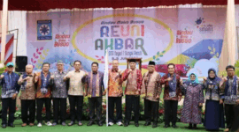 Wawako Azhar Hamzah Hadiri Reuni Akbar sekaligus Pelantikan Pengurus Alumni SMAN 1 Sungai Penuh.