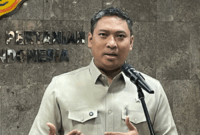 Wamentan Sudaryono dalam konferensi pers di Kantor Kementan, Jakarta Selatan, Rabu (17/6). Foto: Widya Islamiati/kumparan