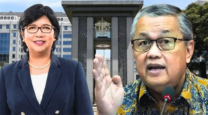 Kolase foto Gubernur Bank Indonesia. Setelah Perry Warjiyo mengajukan pengunduran diri secara resmi dari posisi Gubernur BI, posisi puncak otoritas moneter tanah air tersebut kini diampu oleh Destry Damayanti sebagai Pejabat Sementara (Pjs) Gubernur Bank Indonesia. 