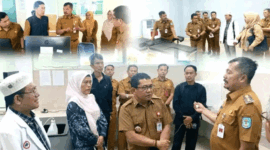 Bupati Kerinci Monadi saat Meninjau RSUD Bukit Kerman.