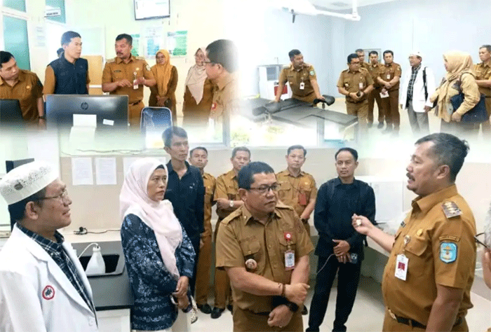 Bupati Kerinci Monadi saat Meninjau RSUD Bukit Kerman.
