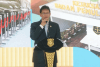 Menkeu Purbaya memberika paparan saat penyerahan hasil lelang barang rampasan negara senilai Rp1.029.874.376.628 kepada Kementerian Keuangan dalam acara yang digelar di Badan Pemulihan Aset (BPA), Jakarta, Senin (15/6/2026). Foto: Iqbal Firdaus/kumparan