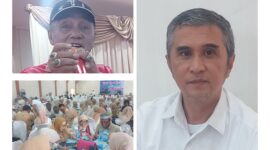 Ketua Satu Alnumi SMP Negeri 2 Sungai Penuh Yudi Firman, Pendendang KIM Siman dan albumin Lintas Generasi ikut menyimak mengusi angka.k