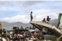 Korban gempa ganda dahsyat hari ke 11 baru ditemukan 3.342 orang korban meninggal danb16.700 orang dinyatakan hilang