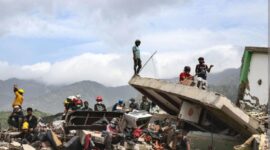 Korban gempa ganda dahsyat hari ke 11 baru ditemukan 3.342 orang korban meninggal danb16.700 orang dinyatakan hilang