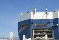 China Kembangkan kapal angkutan kenderaan mengadopsi sistem transportasi Flat Rack yang dikembangkan COSCO Shipping Specialised Carriers.