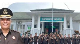 Ilustrasi Kejari Sungai Penuh  Robo Harianto, S.H., M.H.dan Kantor Kejaksaan Negeri Sungai Penuh.