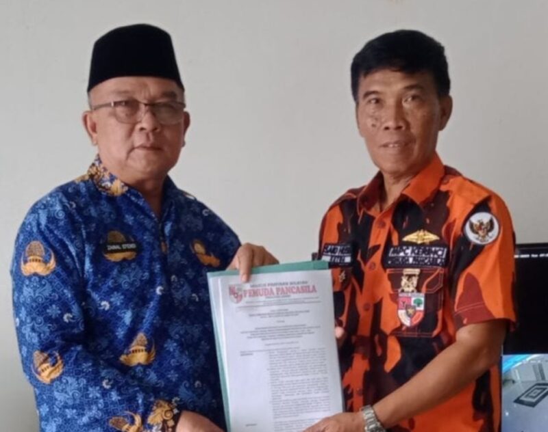 Ketua MPC PP Kerinci Said Husen  SH, koordinasi bersama Sekda Kerinci Zainal Efendi.