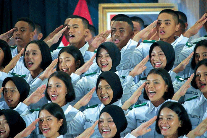 Anggota Pasukan Pengibar Bendera Pusaka (Paskibraka) Nasional 2026. (ANTARA/HO-Kementerian Hukum RI)
