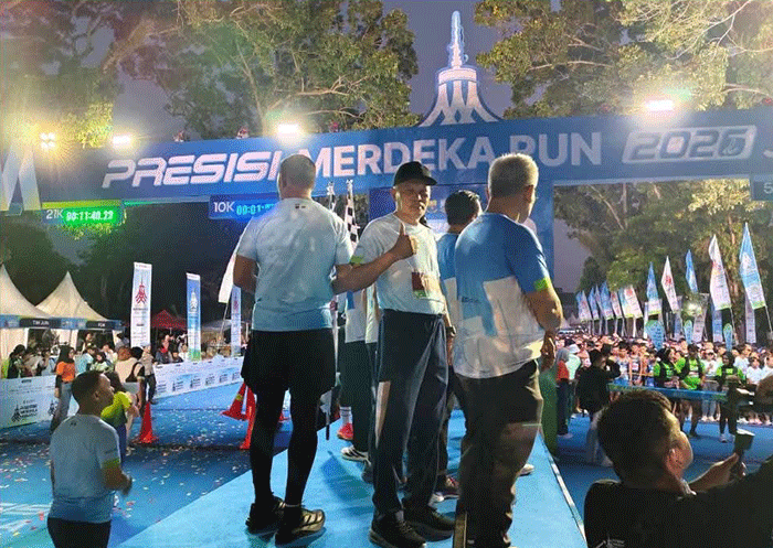 Wawako Azhar Hamzah ikut meramaikan Presisi Merdeka Run 2026
