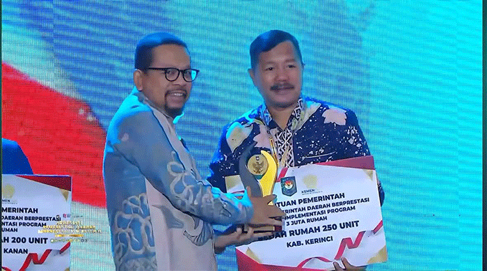 Kabupaten Kerinci meraih Apresiasi Pemerintah Daerah Berprestasi 2026