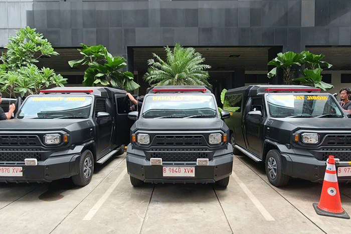 Komisi Pemberantasan Korupsi (KPK) menambah 3 unit mobil tahanan baru pada Jumat (21/8/2026).(KOMPAS.com/HARYANTI PUSPA SARI )