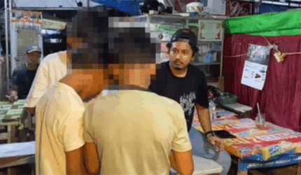 Tangkapan layar 3 bocah membobol lima toko HP di Plaza Andalas, Padang, Sumatera Barat, tertangkap saat masuk ke markas TNI AL. Foto: Dok. Polresta Padang