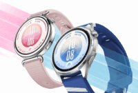 Tampilan Huawei Watch GT 7 (kanan) 46 milimeter dalam warna Deep Blue dan (kiri) 41 milimeter dalam warna Cherry Blossom Pink. (ANTARA/situs web Huawei China)