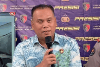 Direktur Reserse Kriminal Khusus Polda Jambi, Kombes Pol Taufik Nurmandia memaparkan pihaknya menetapkan lima tersangka dalam empat kasus karhutla di tiga kabupaten Jambi dengan total 4,25 hektare lahan terbakar.
