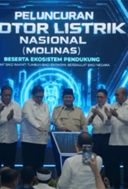 Prabowo Resmikan MOLINAS, Motor Listrik Nasional Resmi Mengaspal di Indonesia