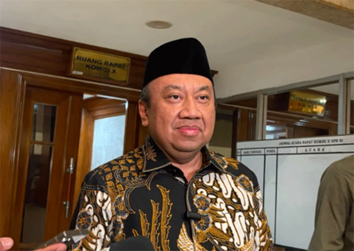 Wakil Ketua Komisi X Lalu Hadrian Irfani di Kompleks Parlemen, Senayan, Jakarta, Kamis (13/8/2026). Foto: Nasywa Athifah/kumparan