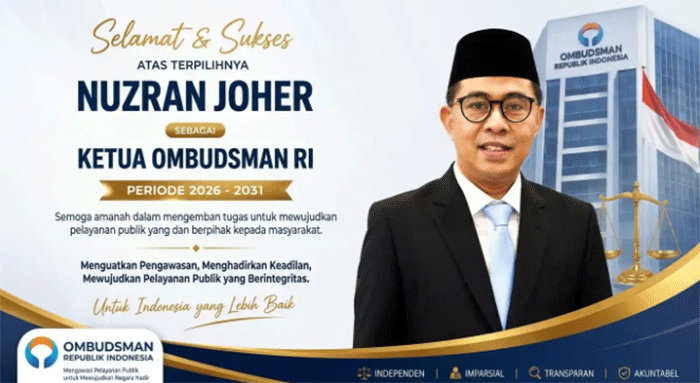 Nuzran Joher, Ketua Ombudsman RI 2026–2031.