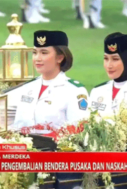 Nindya Eltsani, Putri Sungai Penuh yang Dipercaya Bawa Bendera Pusaka di HUT RI ke-81