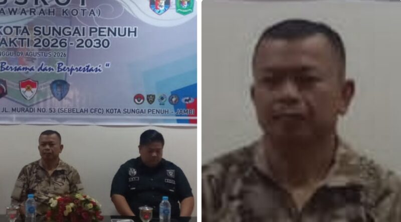 Irwanto Disapa Abg secara aklamasi terpilih kembali Pimpin Perbakin Kota,Sungai Penuh priode 2026-2030.