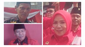 Alek Ketua PAC Sungai bungkal, M Latif ketua PAc Tanah Kampung, Nurhadia, Ketua Pelaksana HUT RI ke 81 Kemerdekan PDIP KOTA Sungai Penuh.