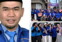 Ketua DPC Partai Demokrat Kota Sungai Penuh H Fajran,Sp, M,Si dam bersama Kadernya.