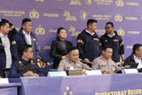 Wakapolda Metro Jaya, Brigjen Pol Dekananto Eko Purwono saat konferensi pers di Jakarta, Rabu (19/8/2026) (ANTARA/Ilham Kausar)