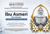 Ibu Asmeri Binti Abdullah, mertua Gentar Ali Putra