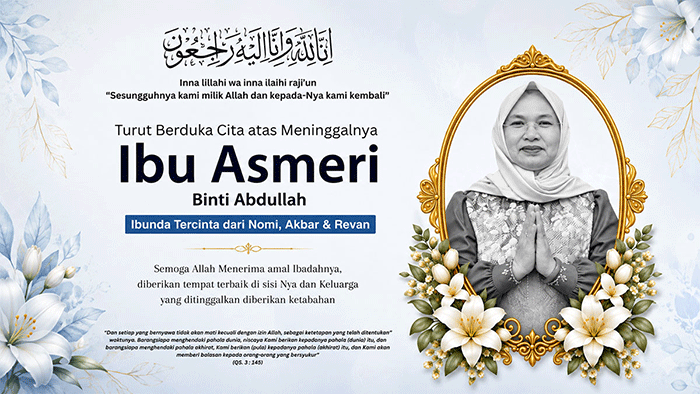 Ibu Asmeri Binti Abdullah, mertua Gentar Ali Putra