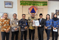 Wako Alfin menemui BNPB untuk mengajukan dukungan rehabilitasi infrastruktur dan penanganan bencana di Kota Sungai Penuh.