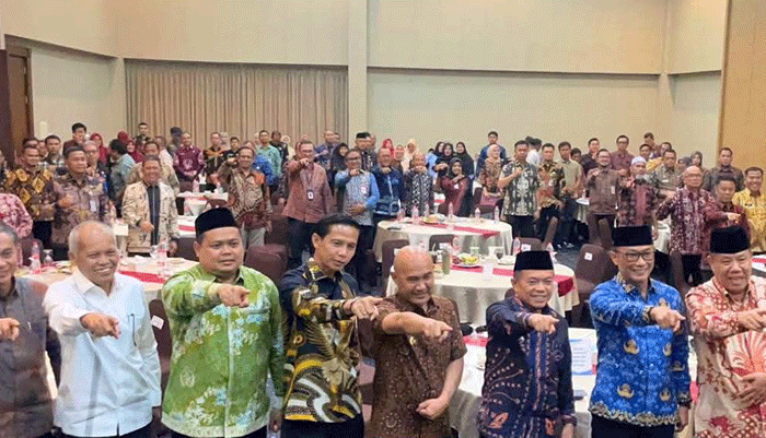 Wawako Azhar Hamzah mengikuti Rakor Pembinaan Manajemen ASN se-Provinsi Jambi di Bungo.