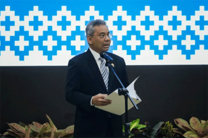 Menteri Keuangan Suahasil Nazara, dalam acara serah terima jabatan di Gedung Kementerian Keuangan, Jakarta, Selasa (15/9/2026). Foto: Jamal Ramadhan/kumparan