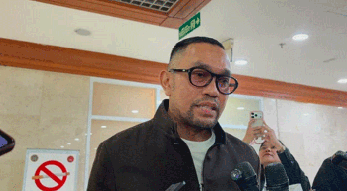 Wakil Ketua Komisi III DPR Ahmad Sahroni di Kompleks Parlemen, Senayan, Jakarta, Selasa (4/8). Foto: Nasywa Athifah/kumparan