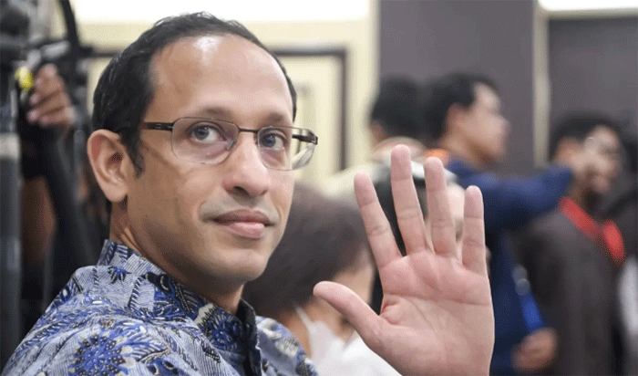 Terdakwa kasus dugaan korupsi pengadaan Chromebook dalam program digitalisasi pendidikan di Kemendikbudristek Nadiem Anwar Makarim 