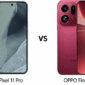 Smartphone Google Pixel 11 Pro dan OPPO Find X9 Pro. Foto: Gizmochina. /Edited by Abu Bakar Boli/