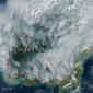 Citra satelit Aqua MODIS menunjukkan kabut asap dan hotspot di Indonesia-Malaysia, 1 September 2026. Foto: Dok NASA Earth