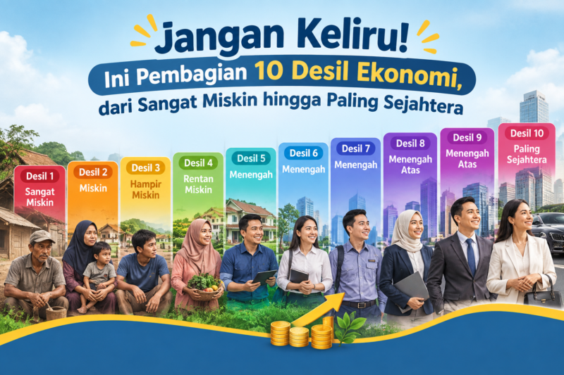 Pembagian 10 Desil Ekonomi dari Miskin hingga Sejahtera