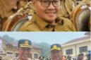 Wako Alfin,SH hadiri Pisah sambut Pedang Pora Polres Kerinci dari AKBP Ramadhanil,SH,S.I.K.MH kepada  AKBP Hernawan Rizky Yudhantoro, SH, S.I.K., M.I.K.salam komando.