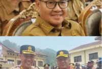Wako Alfin,SH hadiri Pisah sambut Pedang Pora Polres Kerinci dari AKBP Ramadhanil,SH,S.I.K.MH kepada AKBP Hernawan Rizky Yudhantoro, SH, S.I.K., M.I.K.salam komando.