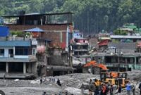 Kondisi pasca banjir bandang  dinepal