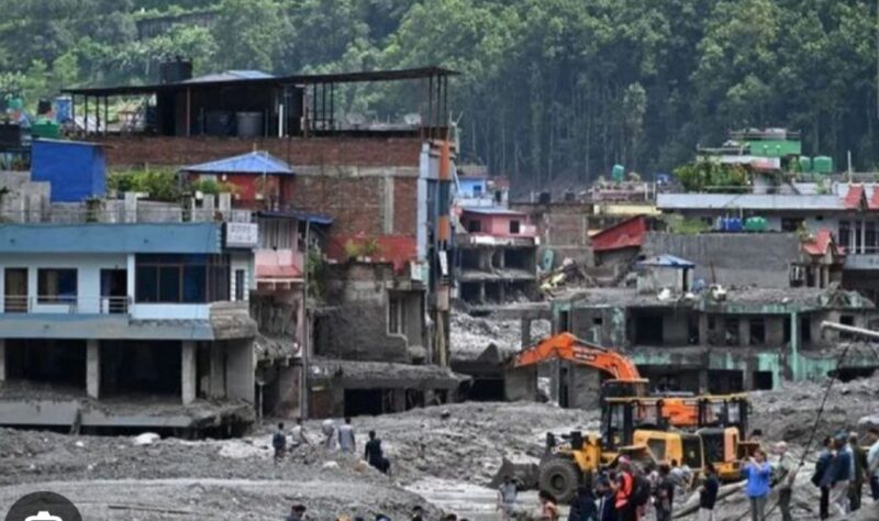 Kondisi pasca banjir bandang  dinepal
