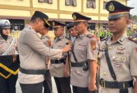Kapolres Kerinci AKBP Ramadhani,Pimpin sertijab Kasat Reskirim dan Kapolsek serta Kasiwas
