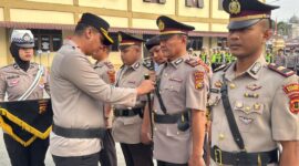 Kapolres Kerinci AKBP Ramadhani,Pimpin sertijab Kasat Reskirim dan Kapolsek serta Kasiwas