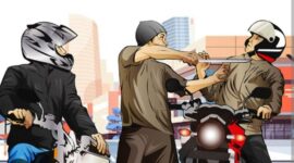 Dua begal satu diduga tewas kecelakaan