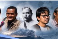 Dok lima jurnalis yang hilang saat meliput erupsi Anak krakatau diselat sunda
