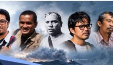 Dok lima jurnalis yang hilang saat meliput erupsi Anak krakatau diselat sunda
