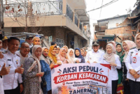 Wako Alfin menyambangi korban kebakaran Pasar Baru dan menyalurkan bantuan berupa logistik, makanan, kesehatan, serta bahan bangunan.