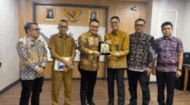 Wali Kota Sungai Penuh Alfin mengusulkan pembangunan kembali Pasar Tanjung Bajure kepada Kemendag RI