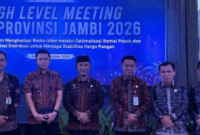 Sekda Alpian mewakili Wali Kota Sungai Penuh menghadiri HLM TPID Provinsi Jambi