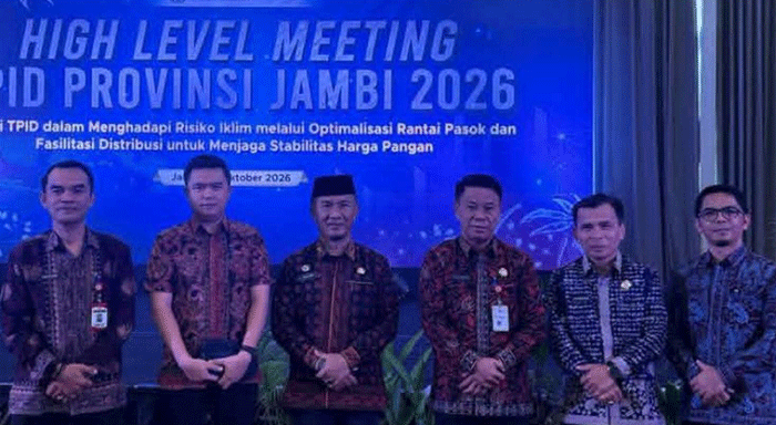 Sekda Alpian mewakili Wali Kota Sungai Penuh menghadiri HLM TPID Provinsi Jambi